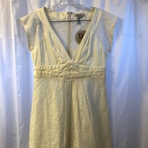 BCBGeneration Cream Lace Dress